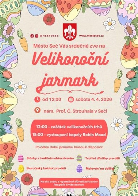 Plakát Velikonoc v Seči.