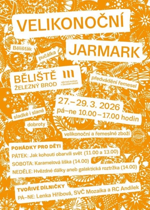 Plakát trhů na Bělišti.