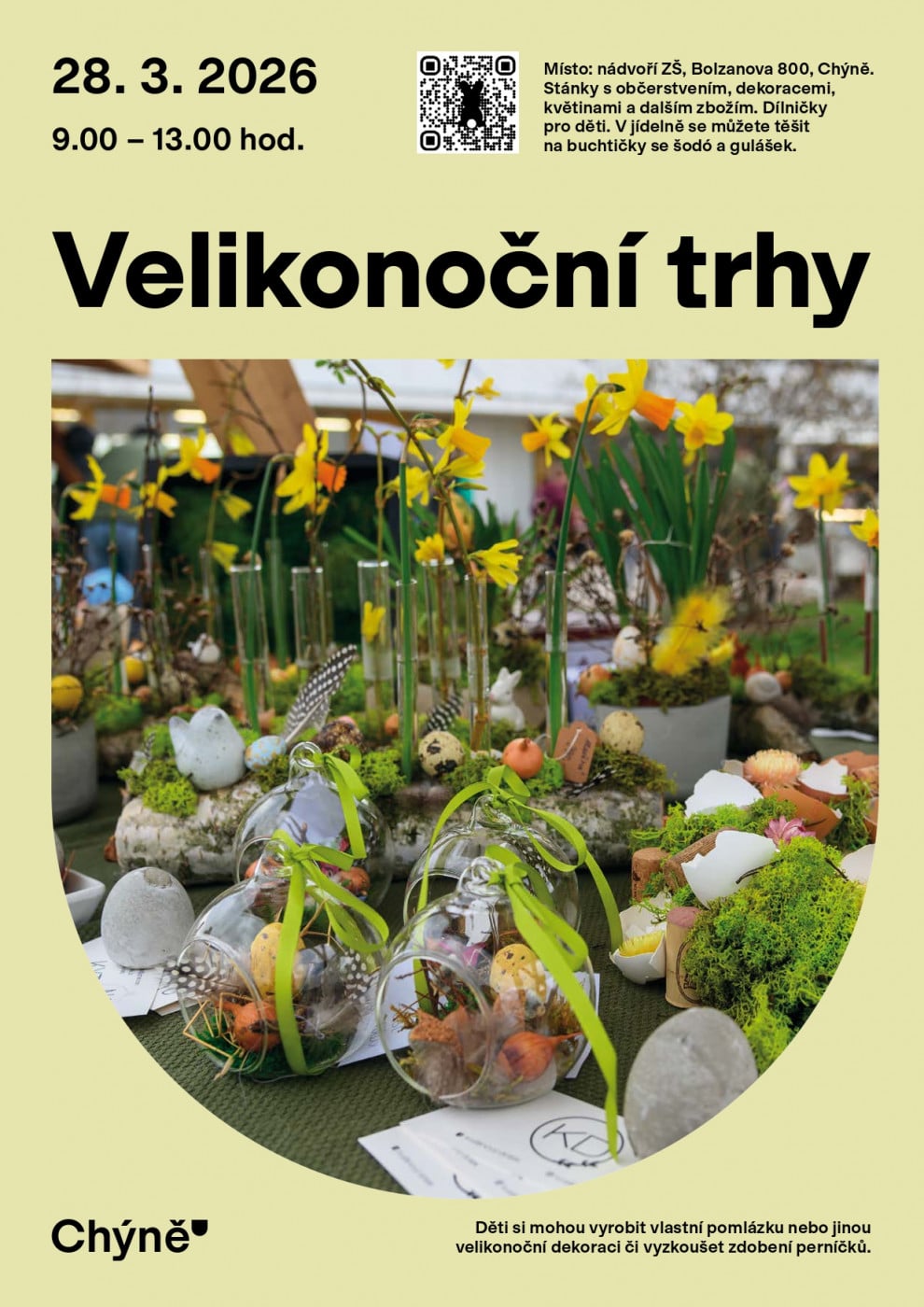 Plakát Velikonoc v Chýni.