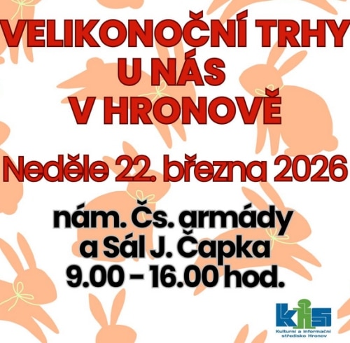 Plakát Velikonoc v Hronově.