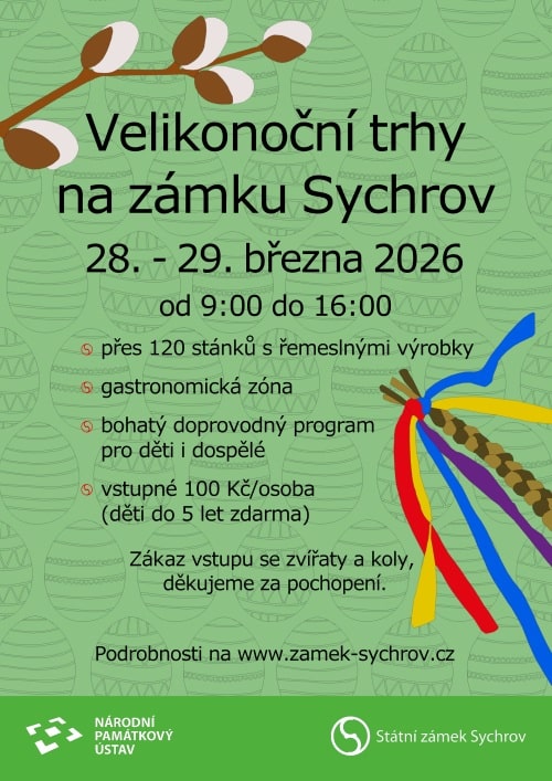 Plakát sychrovských trhů.