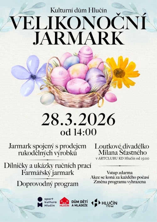 Plakát Velikonoc v Hlučíně.