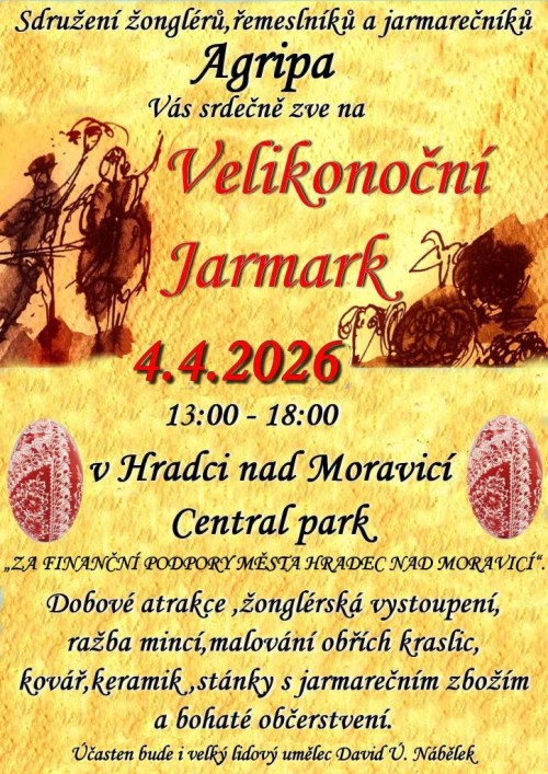 Plakát Velikonoc v Hradci nad Moravicí.