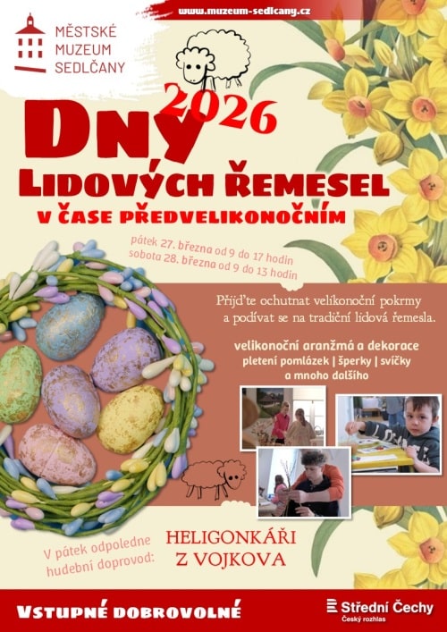 Plakát Velikonoc v Sedlčanech.