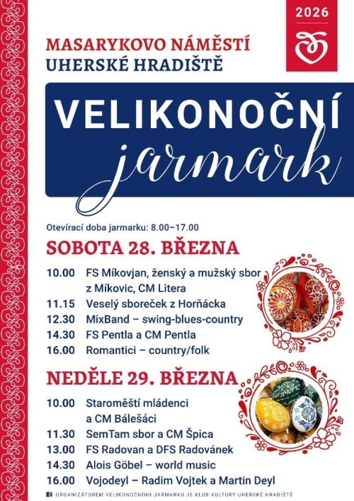 Plakát Velikonoc v Uherském Hradišti.
