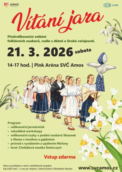 Plakát Vítání jara v Českém Těšíně.