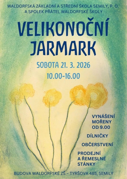 Plakát Velikonoc v Semilech.