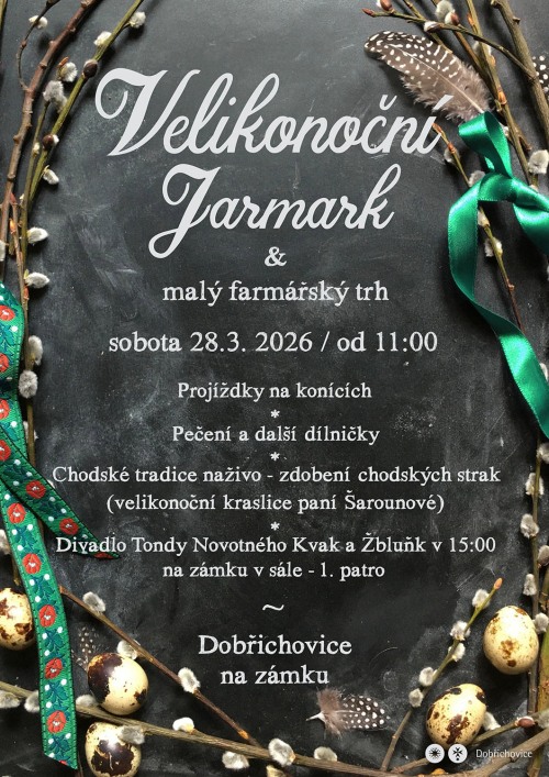 Plakát Velikonoc v Dobřichovicích.