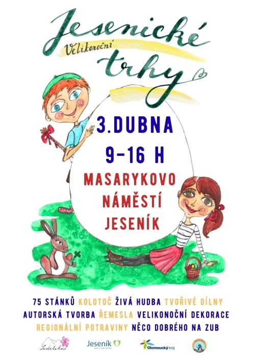 Plakát jesenických velikonočních trhů.
