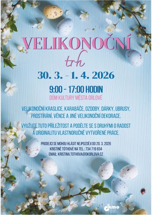 Plakát Velikonoc v Orlové.
