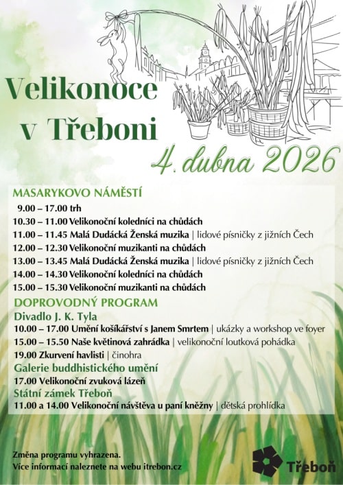 Plakát třeboňských Velikonoc.