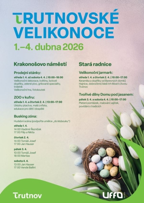 Plakát Velikonoc v Trutnově.