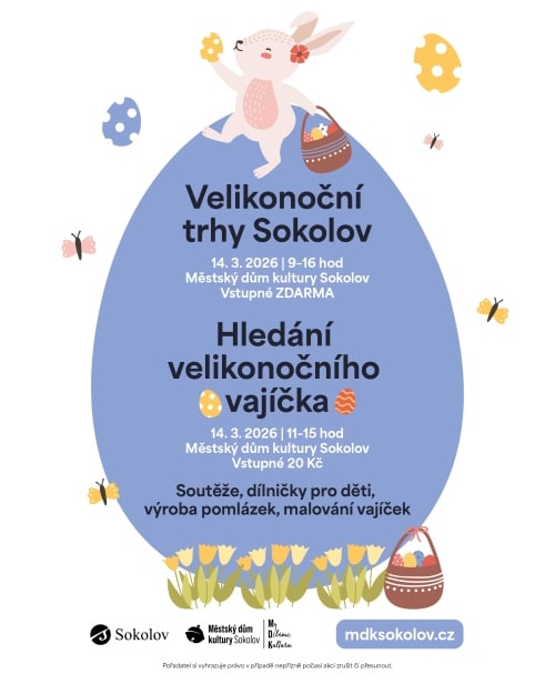 Plakát Velikonoc v Sokolově.