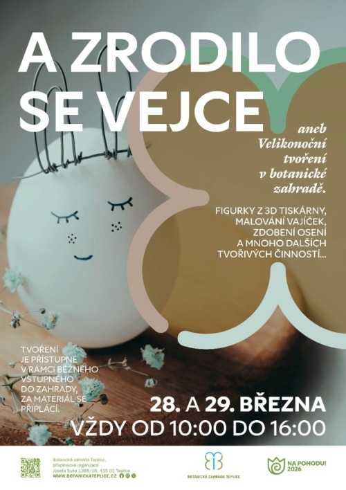 Plakát Velikonoc v Teplicích.