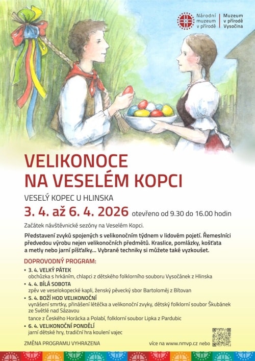 Plakát Velikonoc na Veselém kopci.