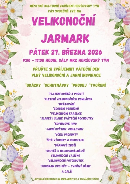 Plakát Velikonoc v Horšovském Týně.