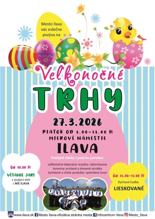 Plakát Velikonoc v Ilavě.