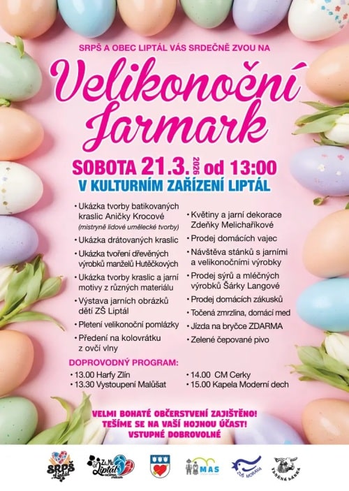Plakát Velikonoc v Liptále.