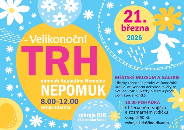 Plakát Velikonoc v Nepomuku.