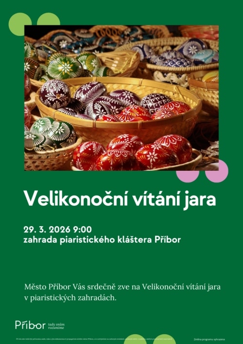 Plakát Velikonoc v Příboře.